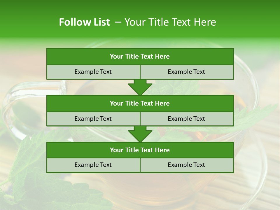 Tassen Heilend Entschlackung PowerPoint Template