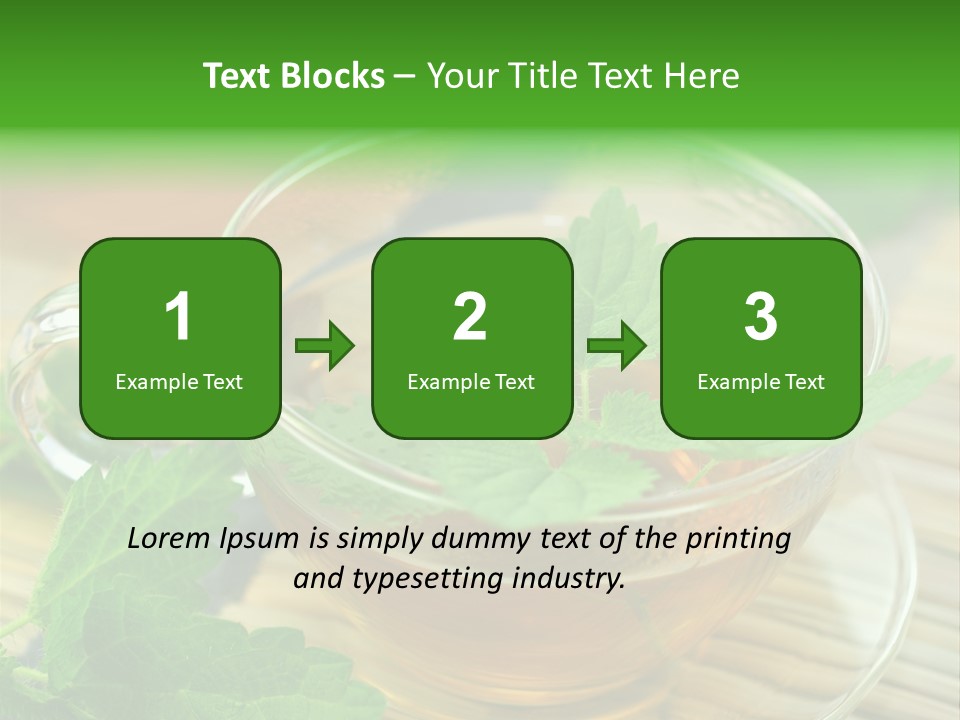 Tassen Heilend Entschlackung PowerPoint Template