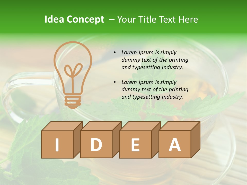 Tassen Heilend Entschlackung PowerPoint Template