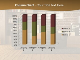 Couch Vase Wooden PowerPoint Template