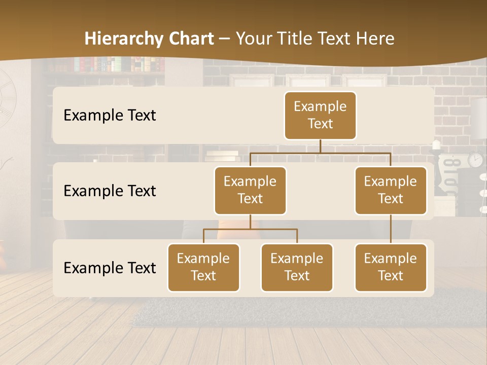 Couch Vase Wooden PowerPoint Template