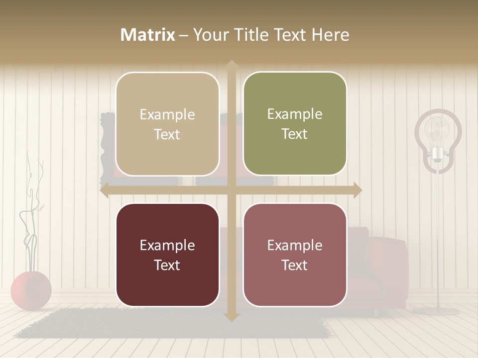 Black Beams Carpet PowerPoint Template