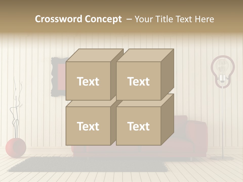 Black Beams Carpet PowerPoint Template