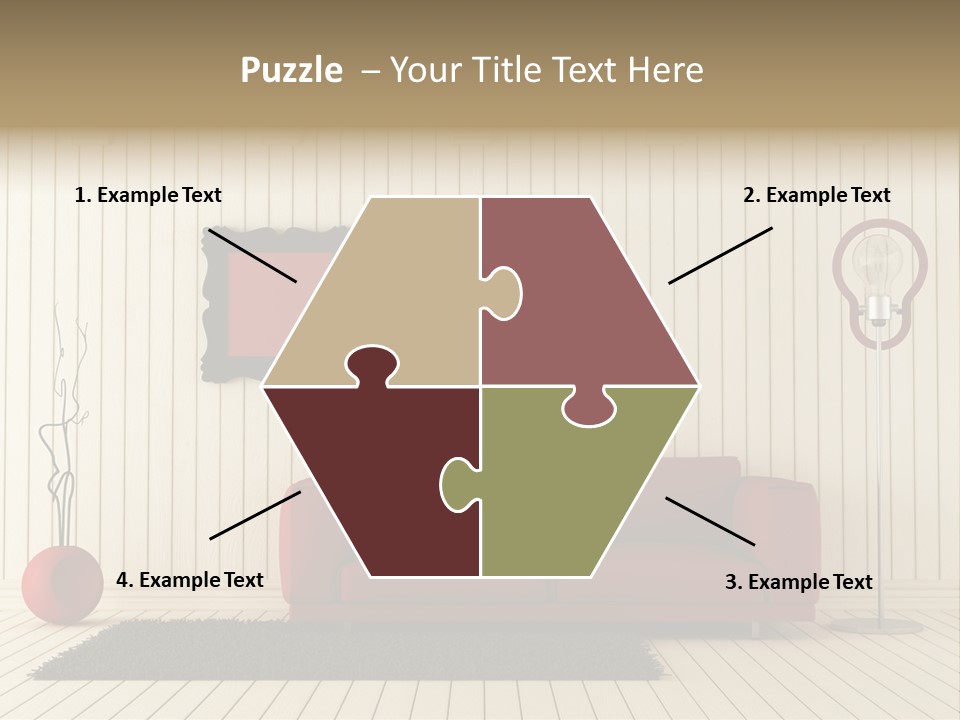 Black Beams Carpet PowerPoint Template