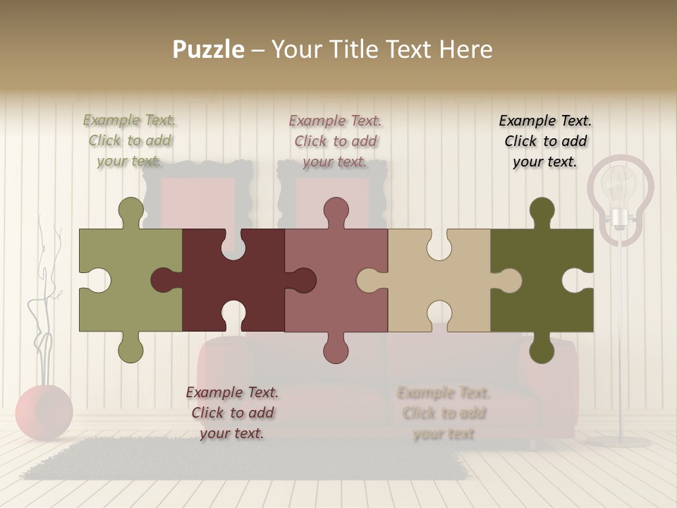 Black Beams Carpet PowerPoint Template