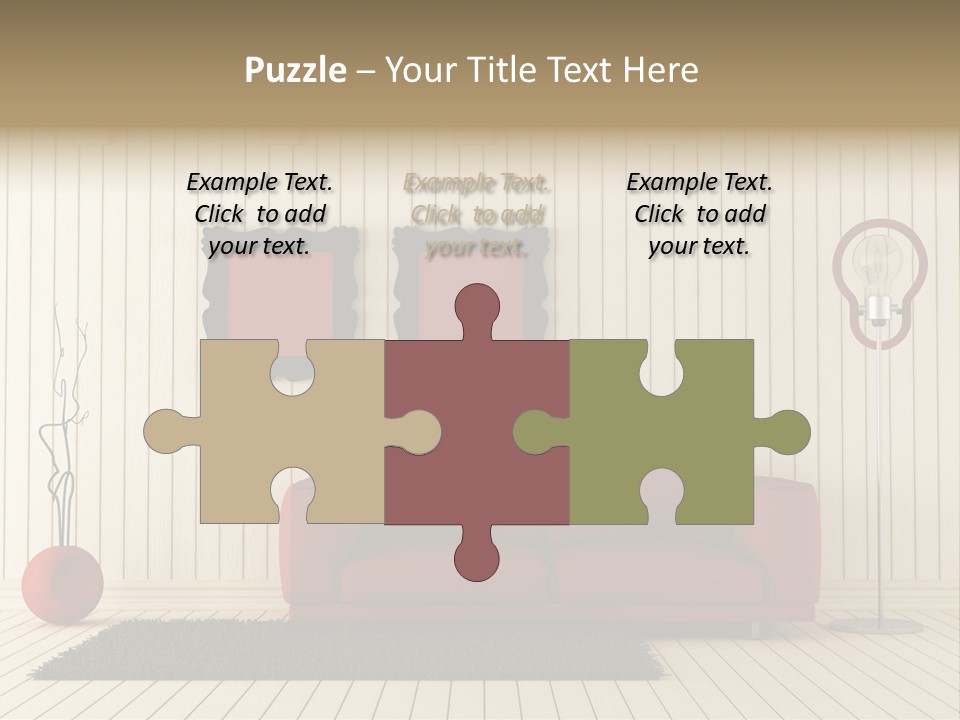 Black Beams Carpet PowerPoint Template