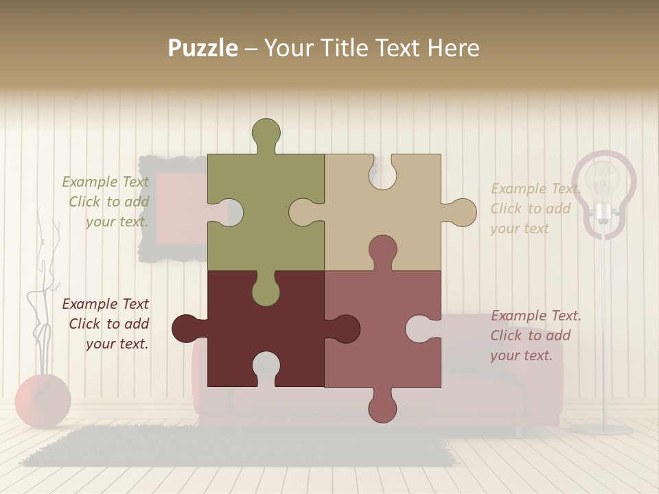 Black Beams Carpet PowerPoint Template