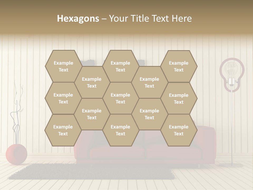 Black Beams Carpet PowerPoint Template