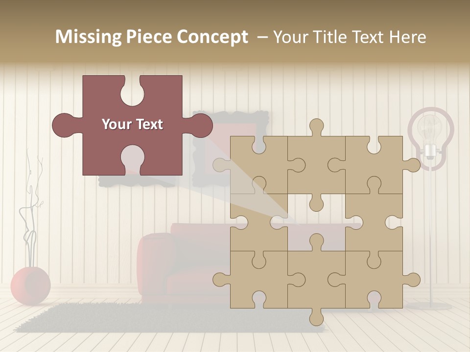 Black Beams Carpet PowerPoint Template