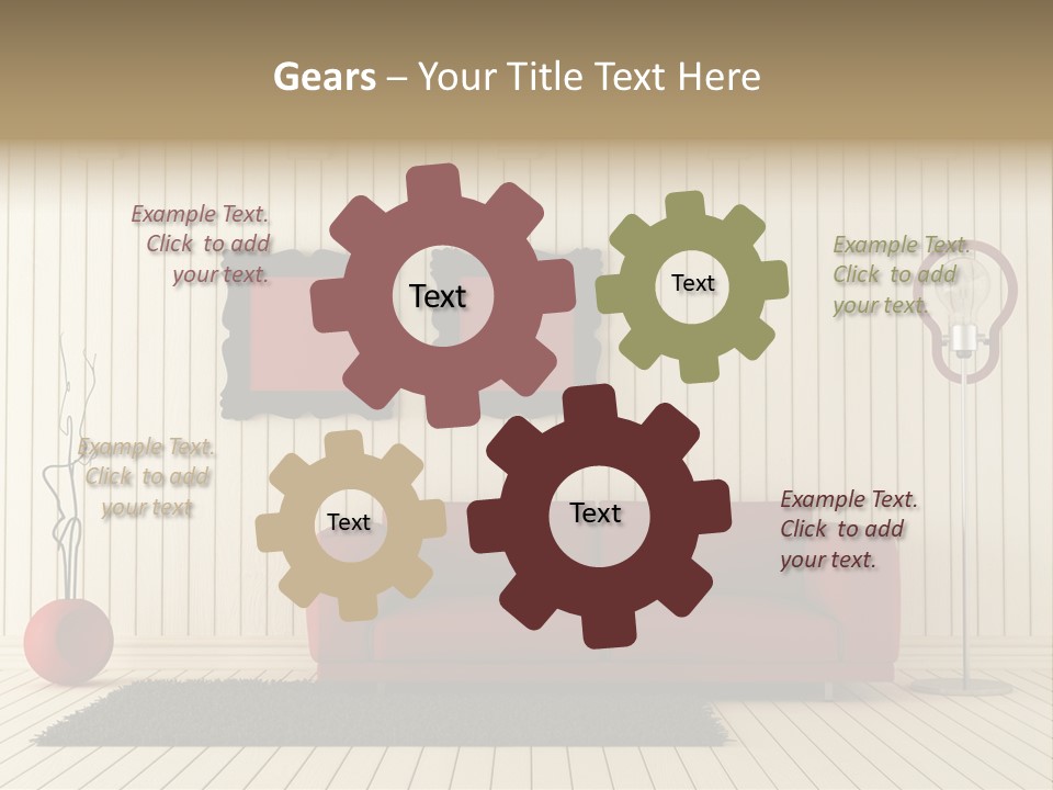 Black Beams Carpet PowerPoint Template