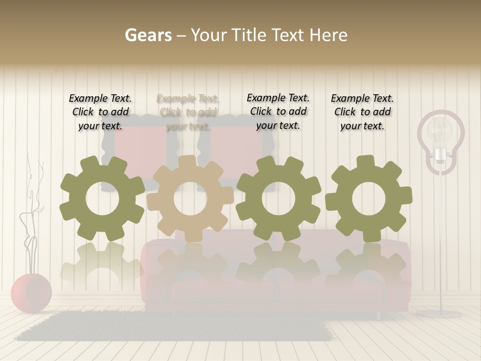 Black Beams Carpet PowerPoint Template