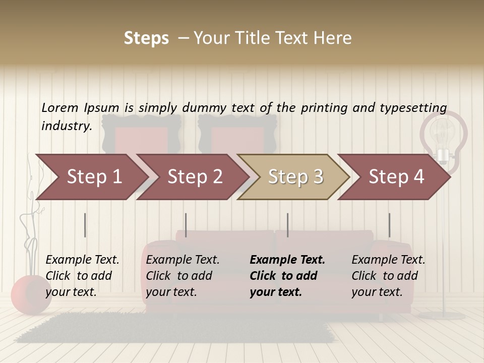 Black Beams Carpet PowerPoint Template