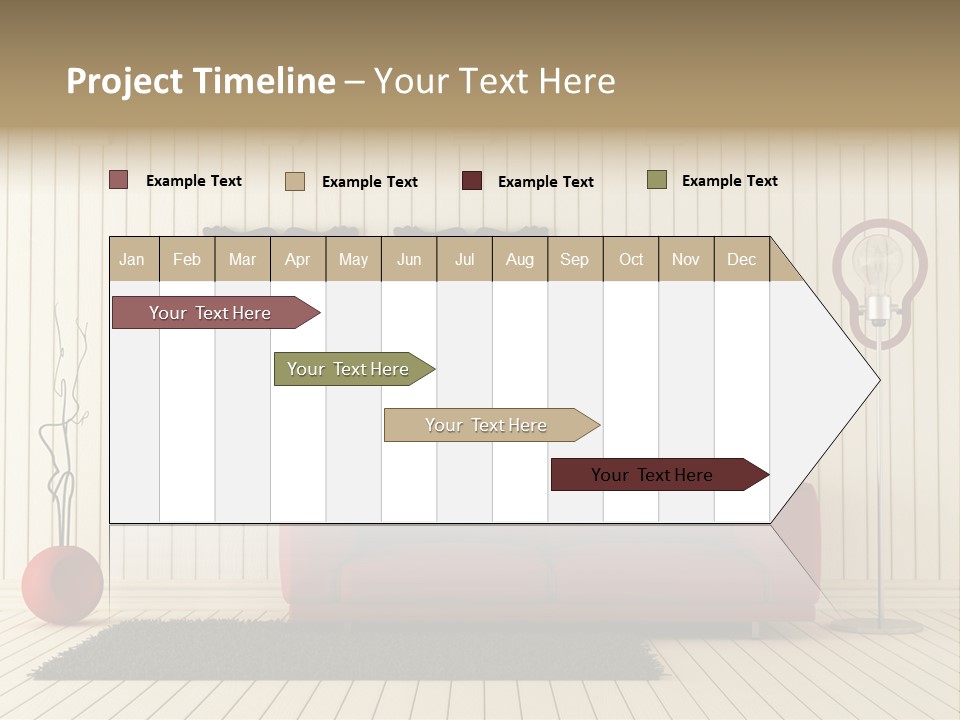 Black Beams Carpet PowerPoint Template