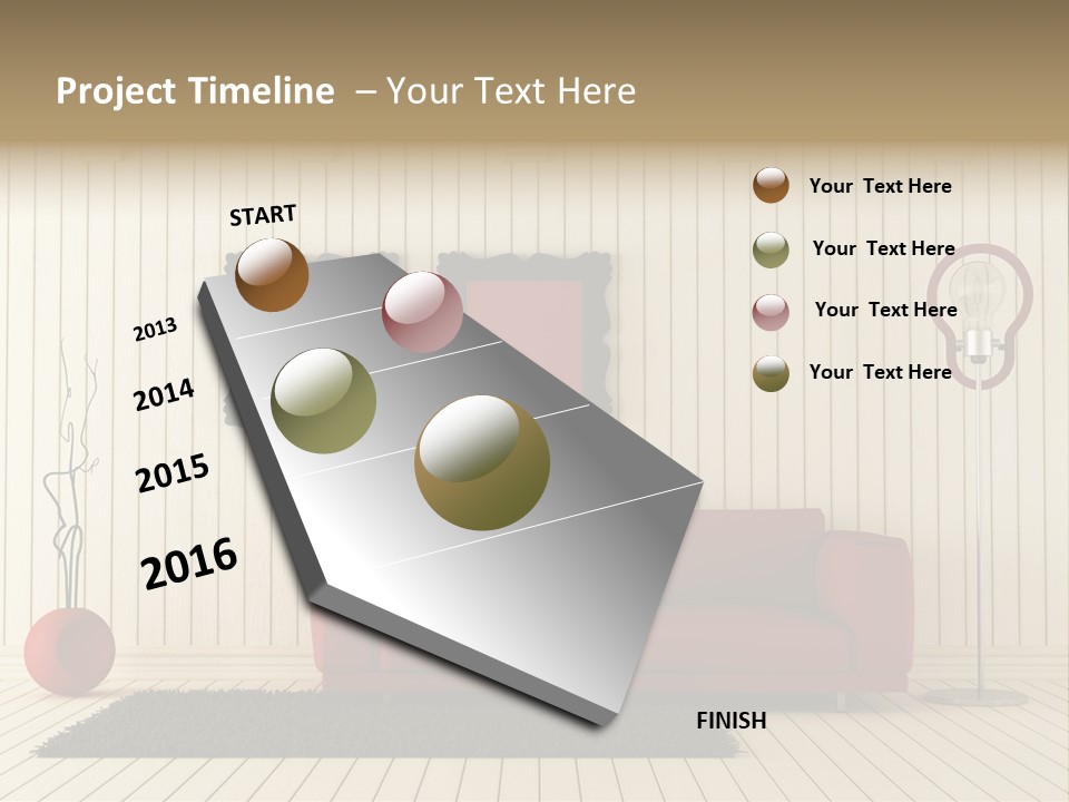 Black Beams Carpet PowerPoint Template