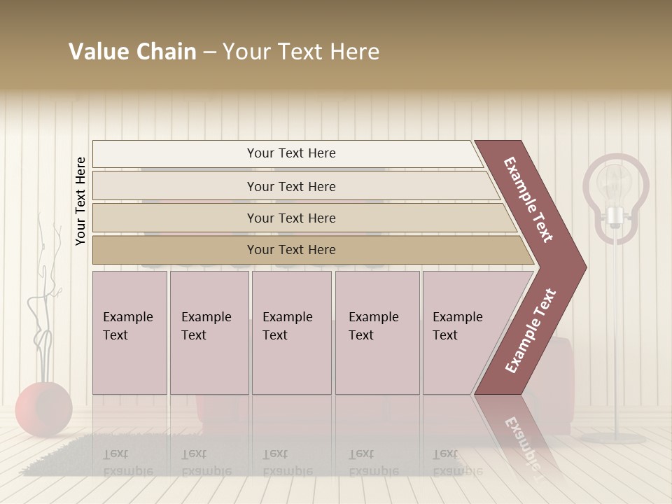 Black Beams Carpet PowerPoint Template