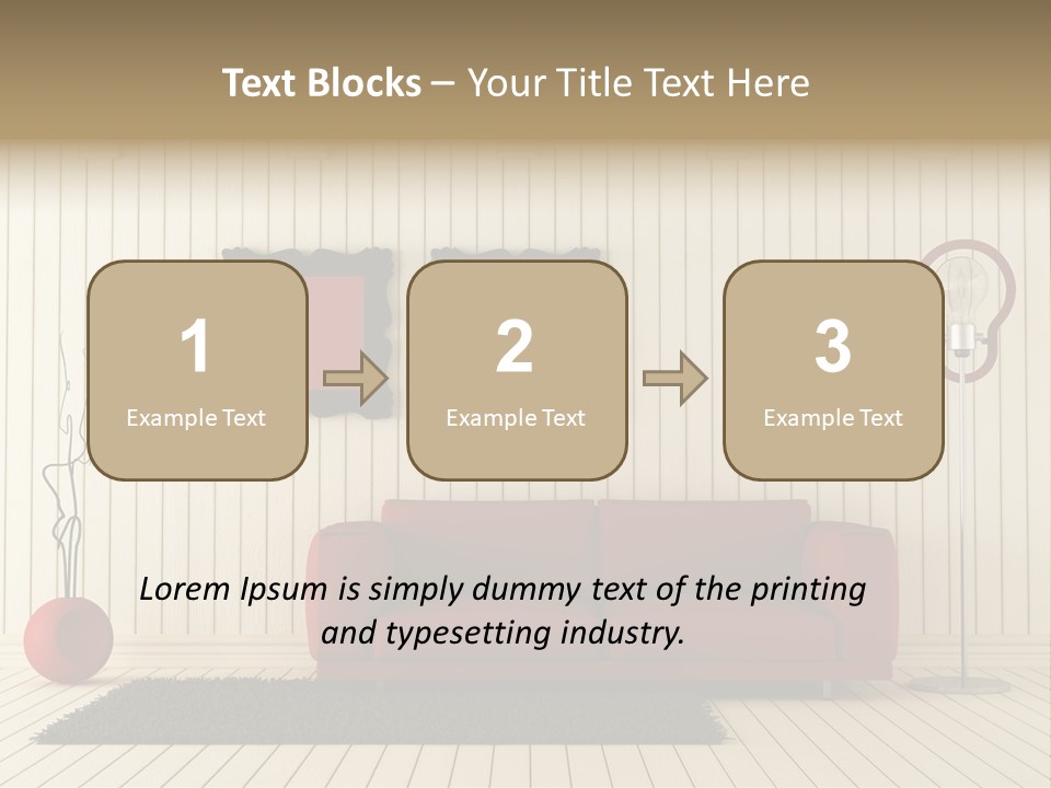 Black Beams Carpet PowerPoint Template