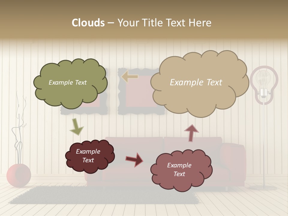 Black Beams Carpet PowerPoint Template