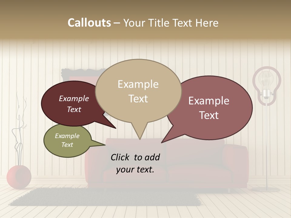 Black Beams Carpet PowerPoint Template