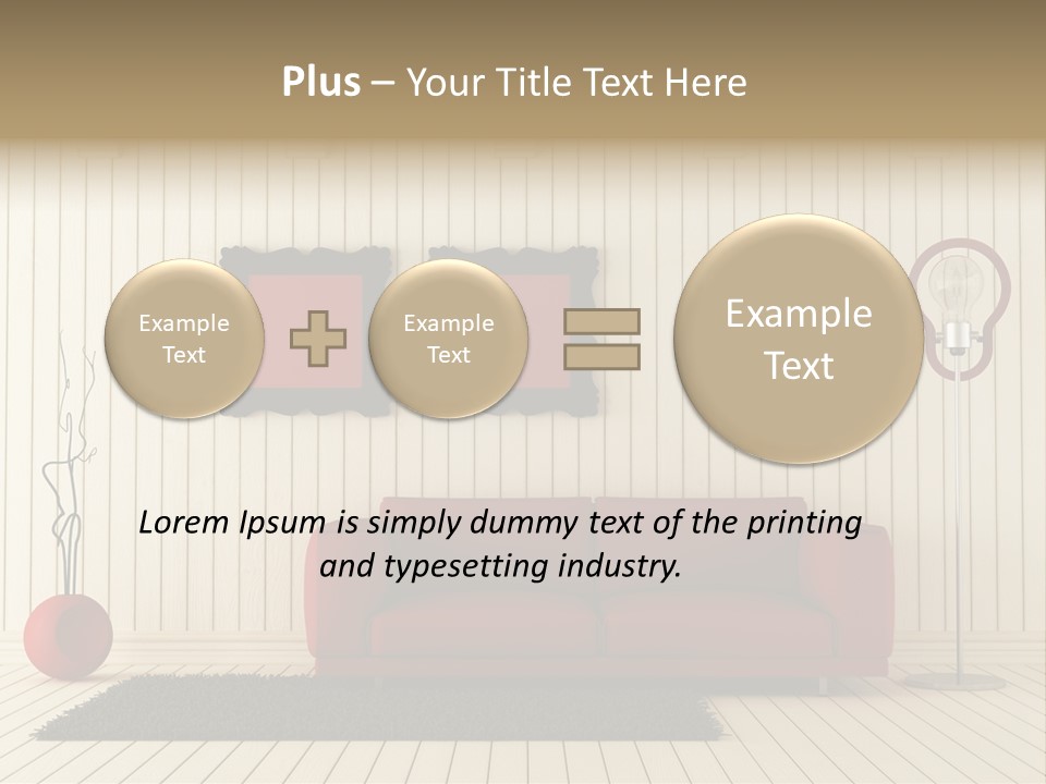 Black Beams Carpet PowerPoint Template