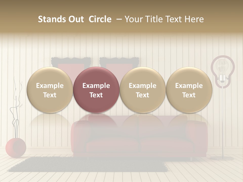 Black Beams Carpet PowerPoint Template