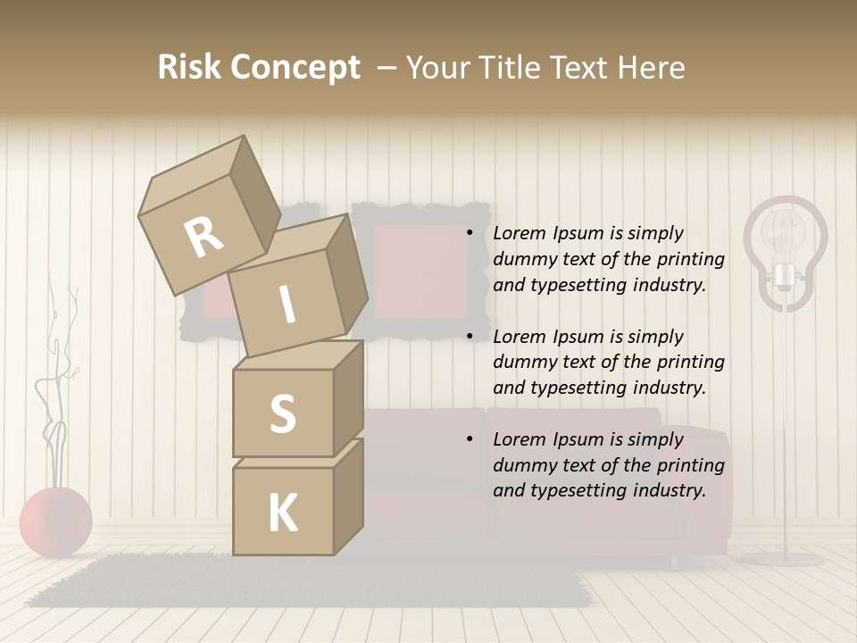 Black Beams Carpet PowerPoint Template