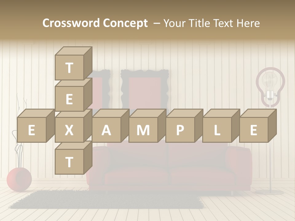 Black Beams Carpet PowerPoint Template