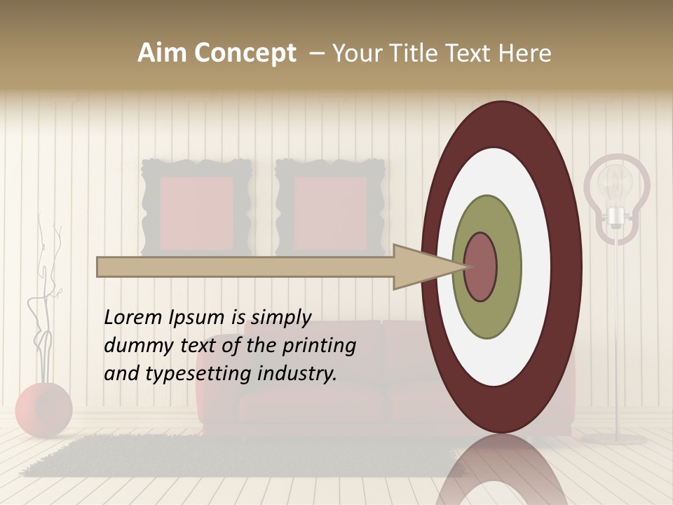 Black Beams Carpet PowerPoint Template