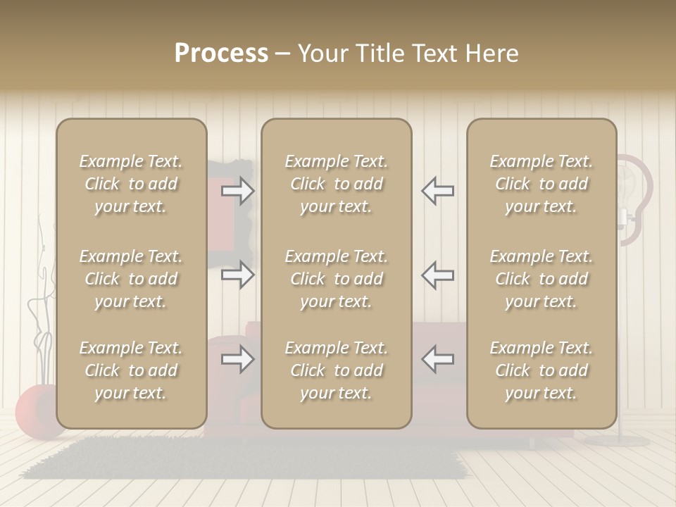 Black Beams Carpet PowerPoint Template