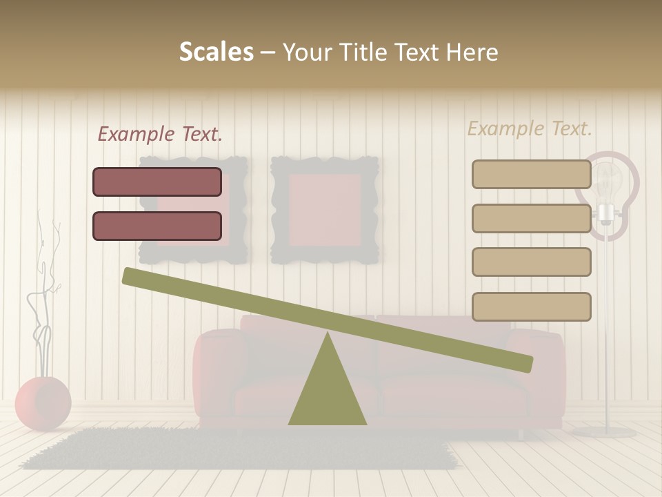 Black Beams Carpet PowerPoint Template