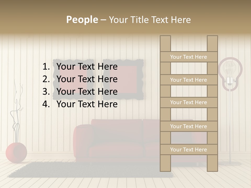 Black Beams Carpet PowerPoint Template