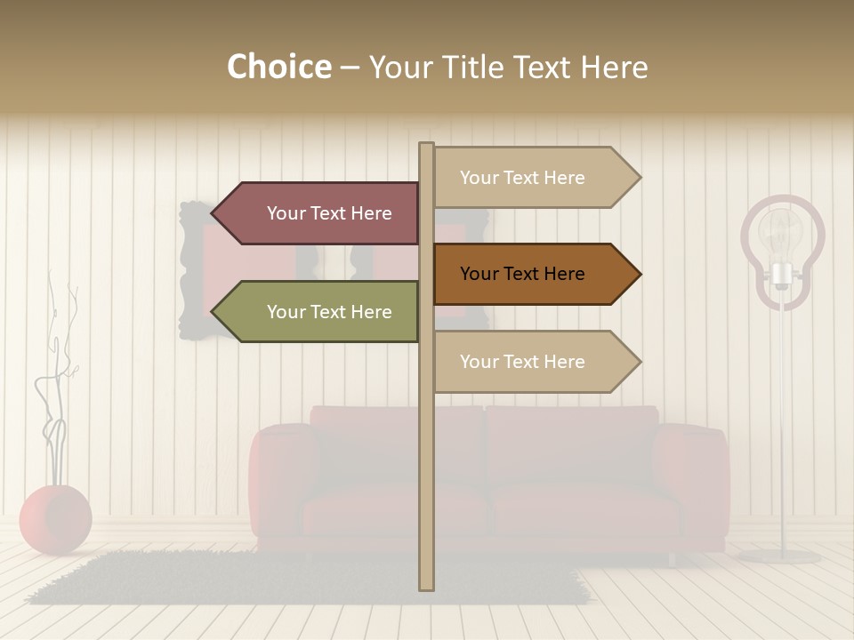 Black Beams Carpet PowerPoint Template