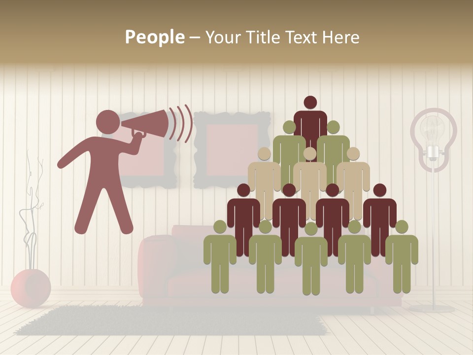 Black Beams Carpet PowerPoint Template