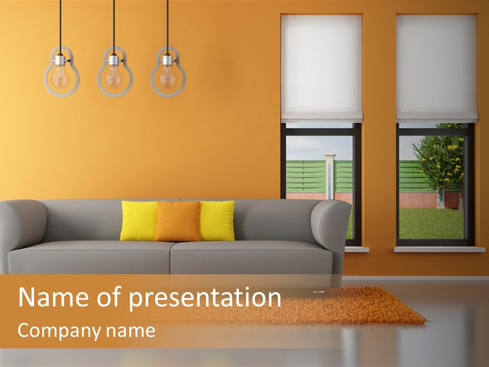 Contemporary Lounge Modern PowerPoint Template