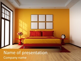 Wood Parquet Empty PowerPoint Template