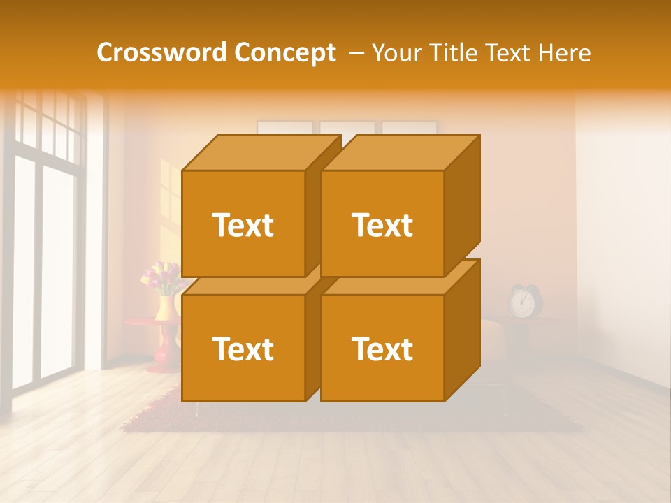 Wood Parquet Empty PowerPoint Template