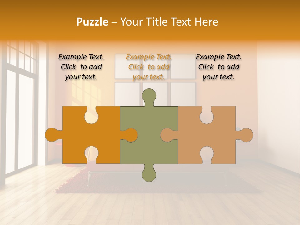 Wood Parquet Empty PowerPoint Template