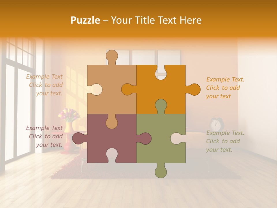 Wood Parquet Empty PowerPoint Template