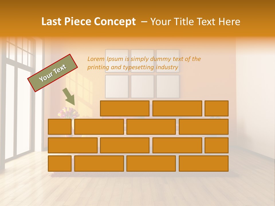 Wood Parquet Empty PowerPoint Template