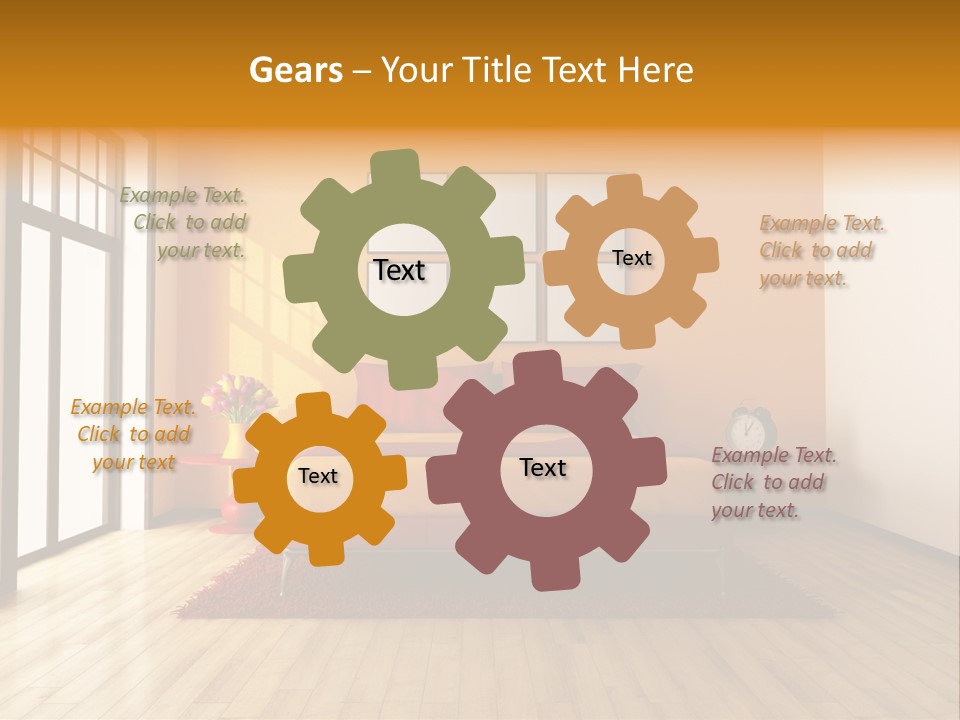 Wood Parquet Empty PowerPoint Template