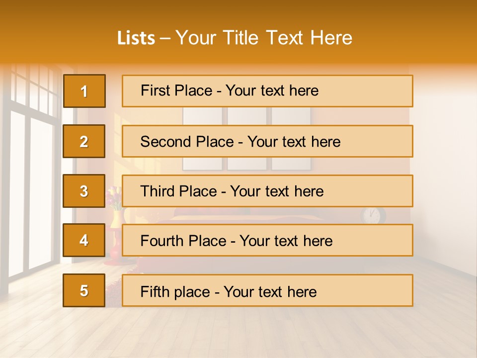 Wood Parquet Empty PowerPoint Template