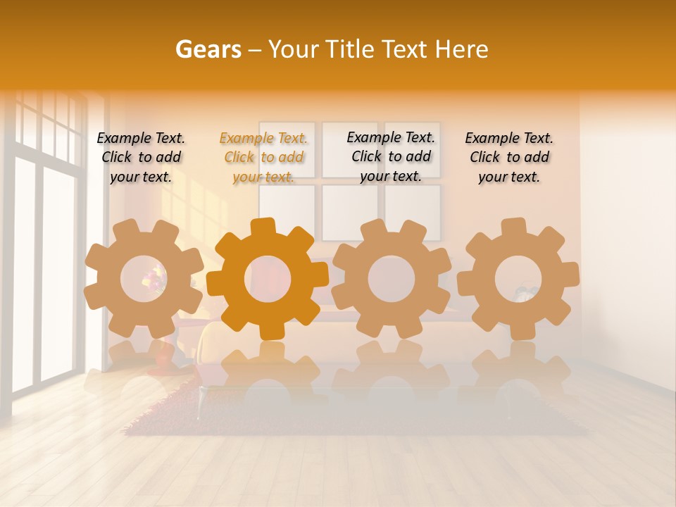 Wood Parquet Empty PowerPoint Template