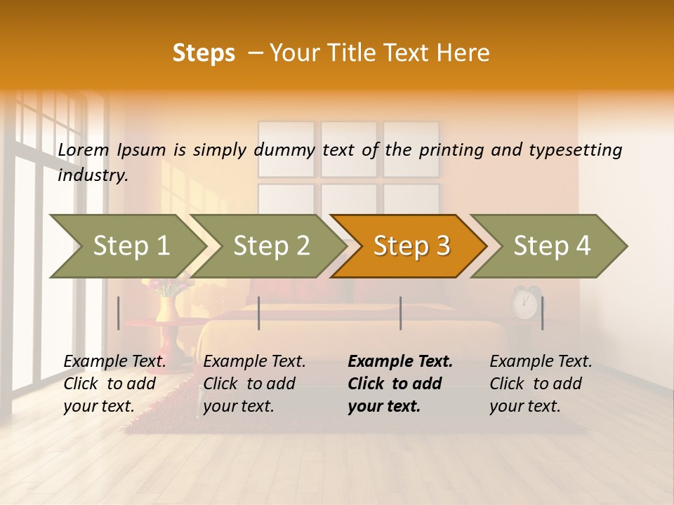 Wood Parquet Empty PowerPoint Template