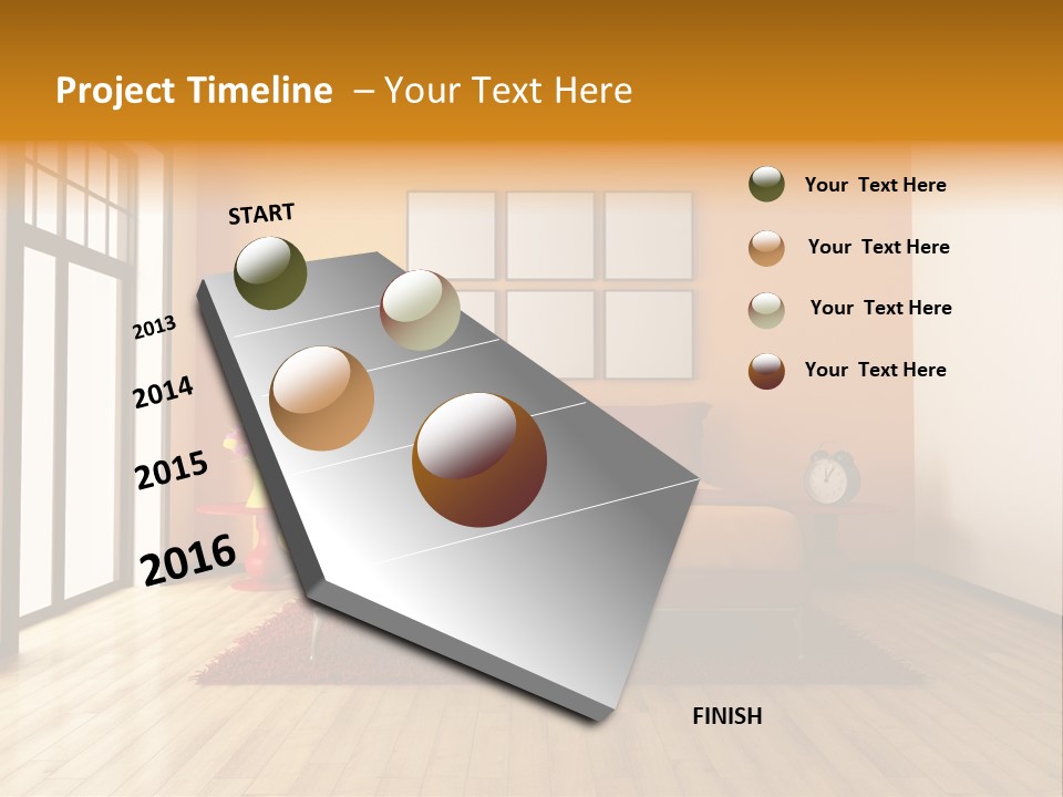 Wood Parquet Empty PowerPoint Template