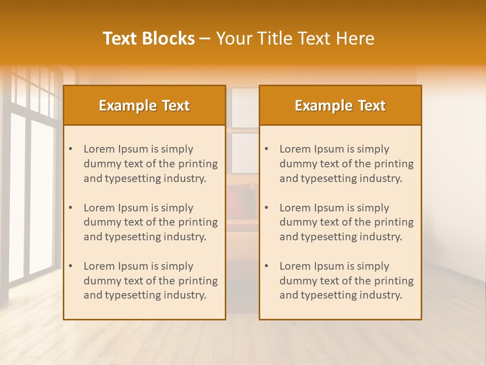 Wood Parquet Empty PowerPoint Template