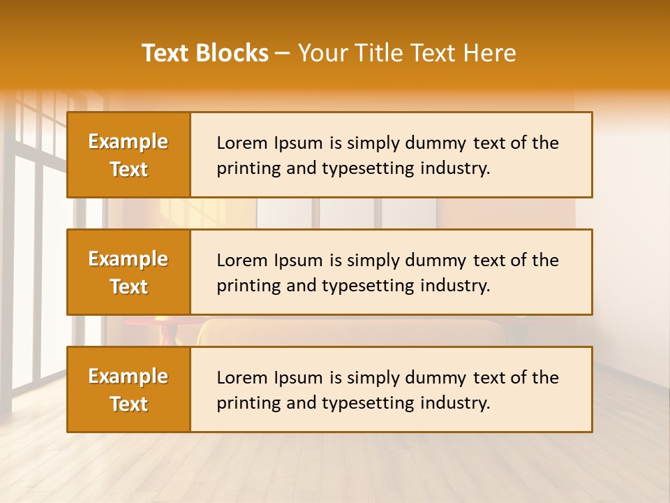 Wood Parquet Empty PowerPoint Template