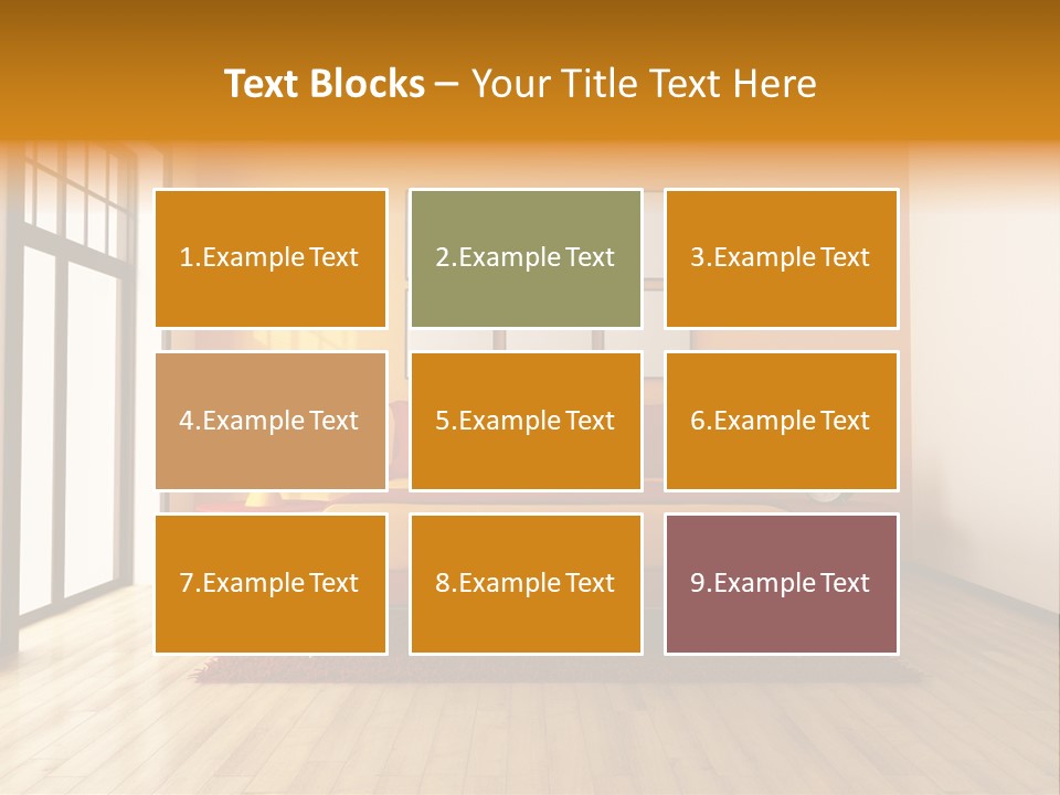 Wood Parquet Empty PowerPoint Template