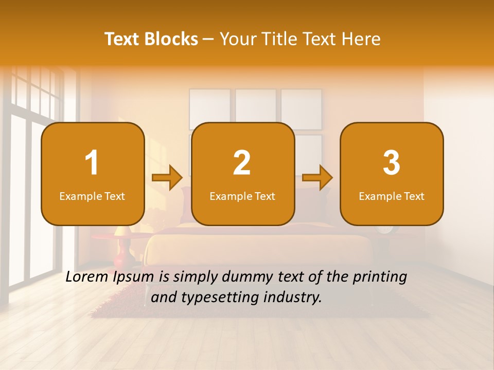 Wood Parquet Empty PowerPoint Template