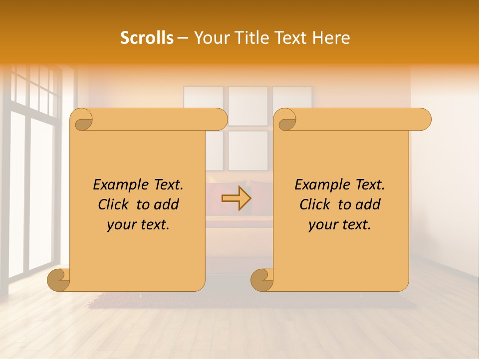 Wood Parquet Empty PowerPoint Template