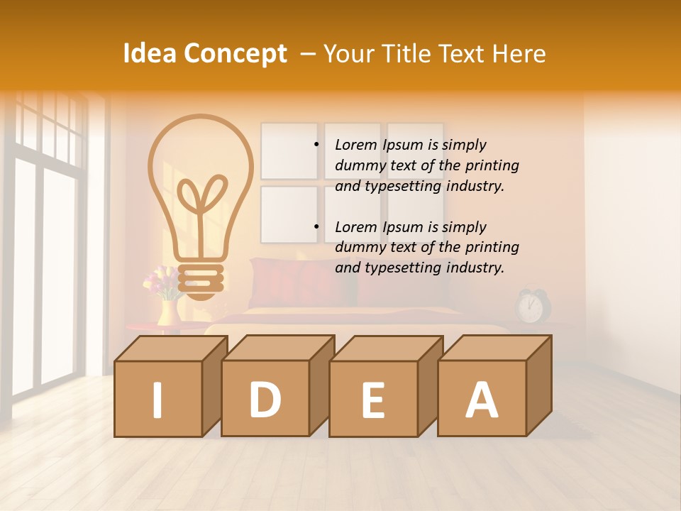 Wood Parquet Empty PowerPoint Template