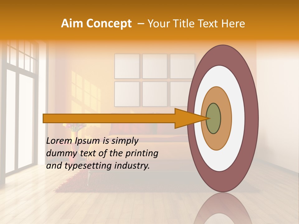 Wood Parquet Empty PowerPoint Template